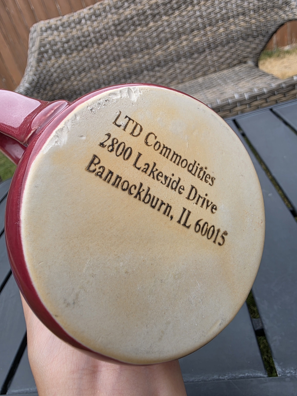 LTD Commodities I See Dumb People Mug Drip Glaze Stoneware Novelty Burgundy 16oz - Picture 4 of 7